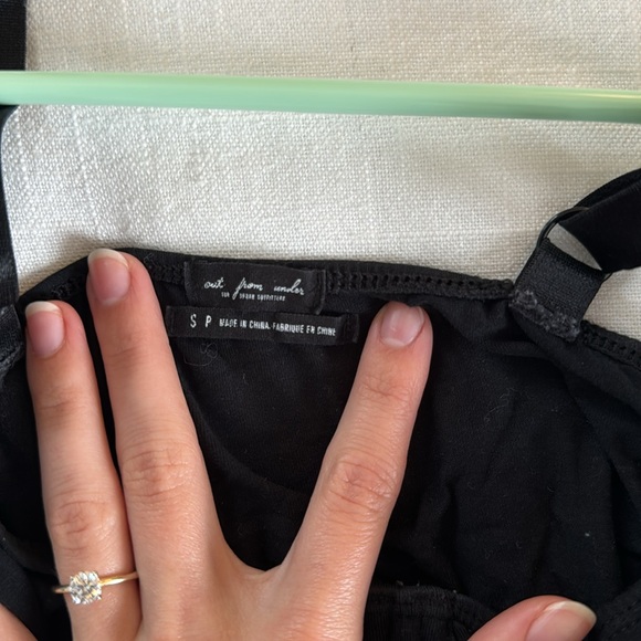 Out From Under Urban Outfitters Black Cotton Bustier Bodysuit Size Small - Picture 9 of 9